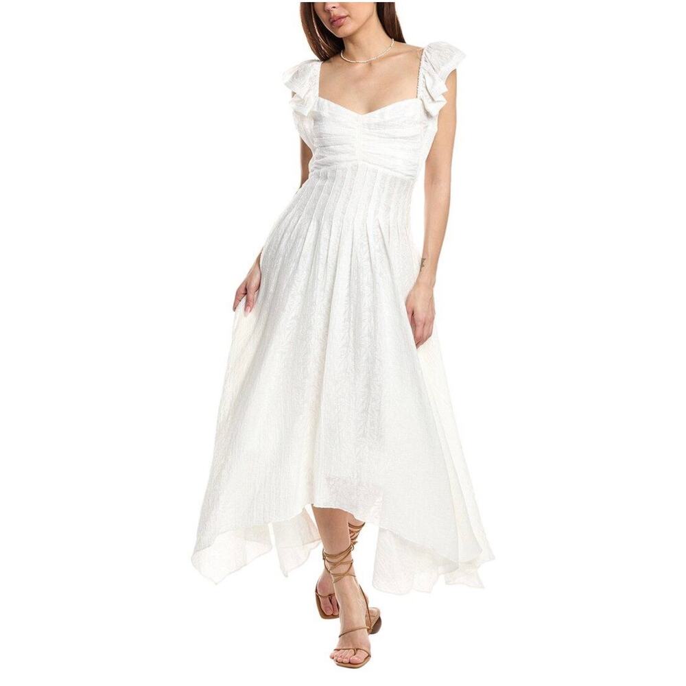 Ramy Brook Women's Bria Dress Color: White Springtime Burnout (new)